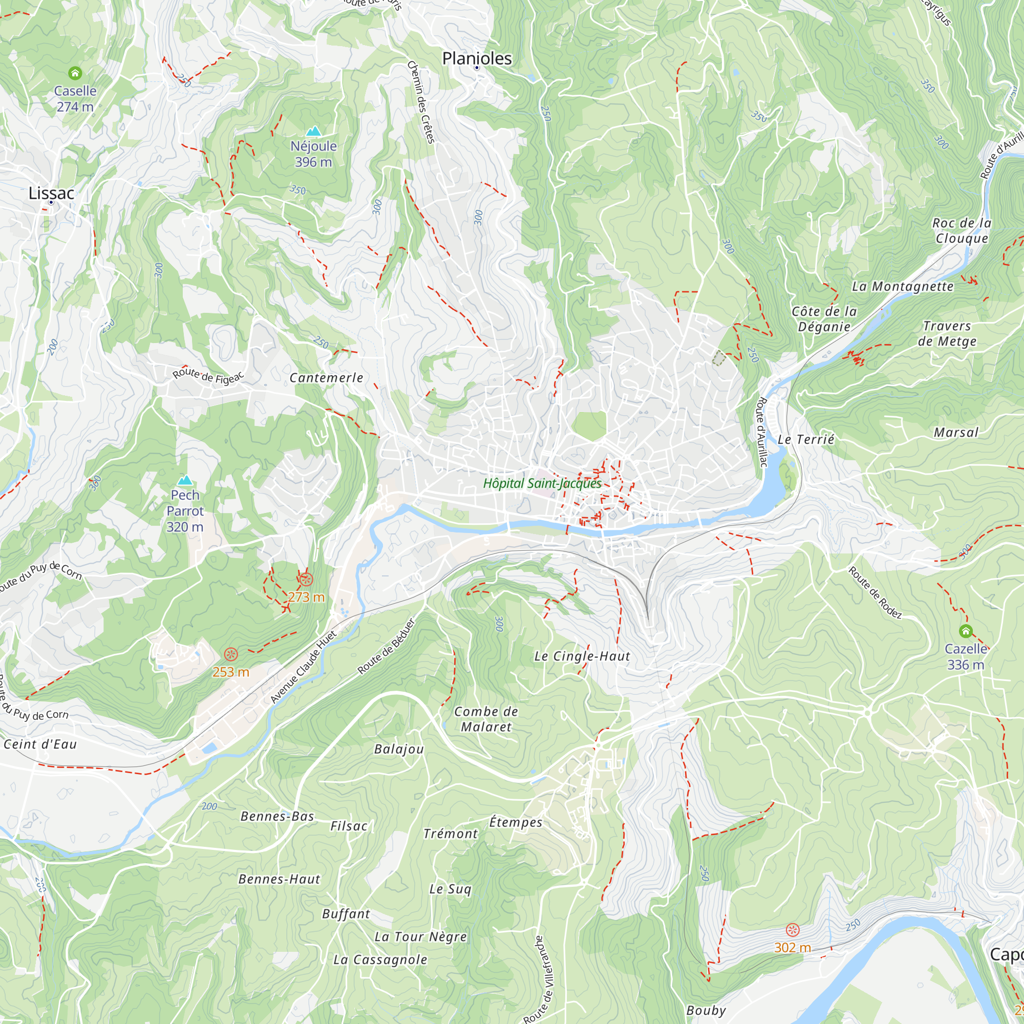 Gîte du Gua map