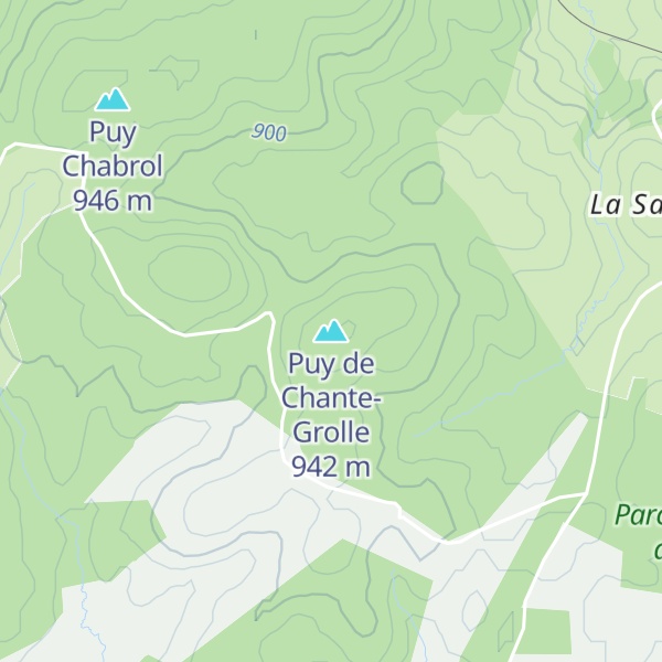 Map of Puy de Chante-Grolle