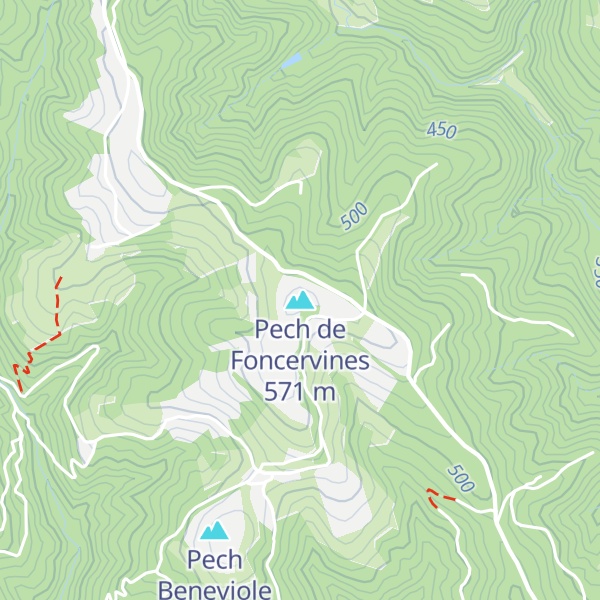 Map of Pech de Foncervines