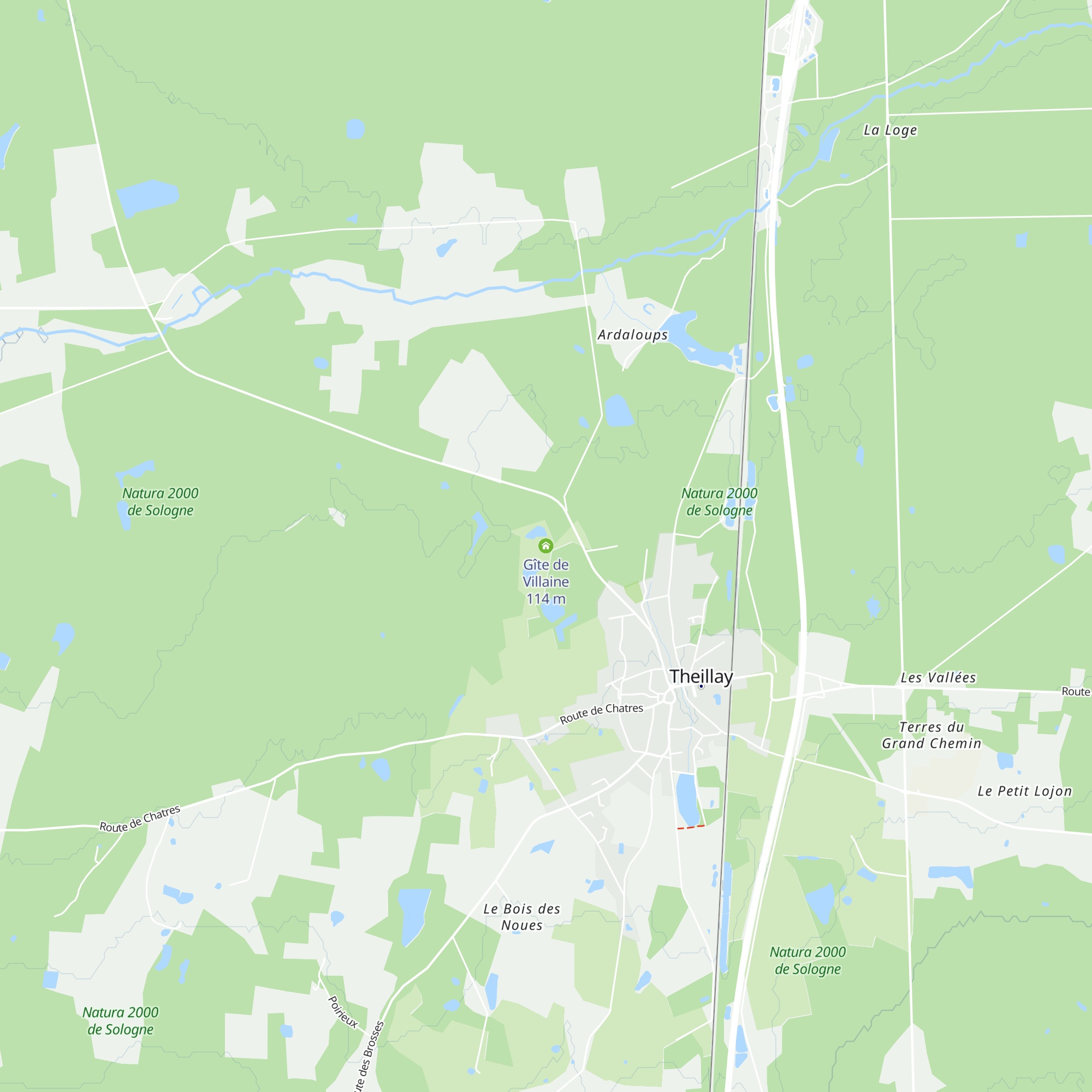 Gîte de Villaine map