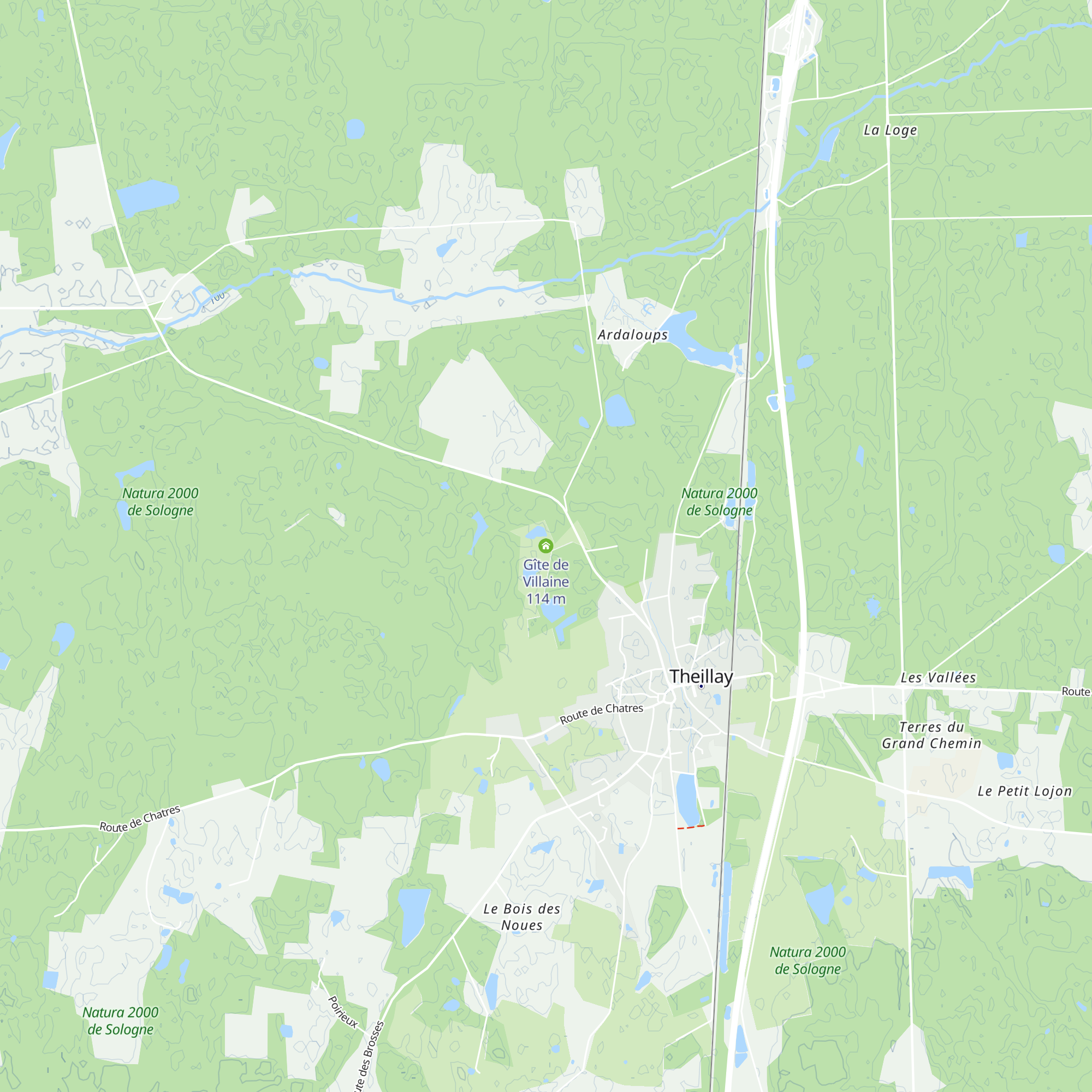 Gîte de Villaine map