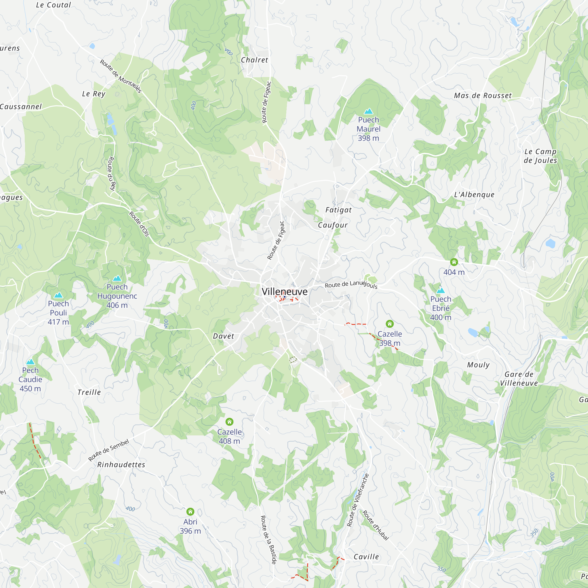 Office de Tourisme de Villeneuve map