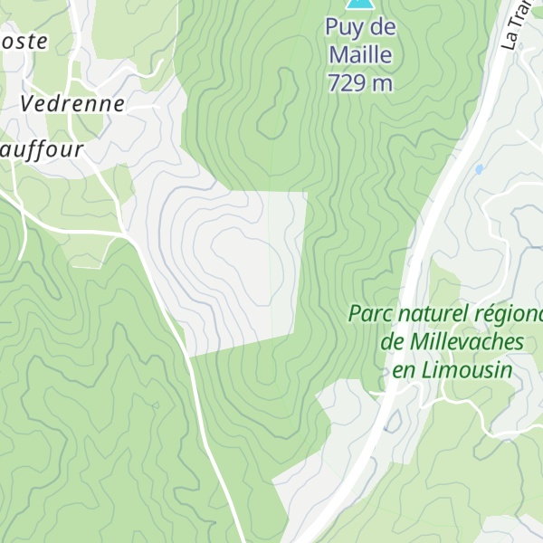 Map of Puy de Combasteix
