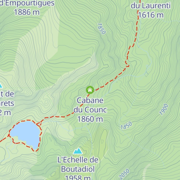 Map of Cabane du Counc