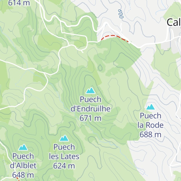 Map of Puech d'Endruilhe