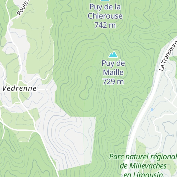 Map of Puy la Gane