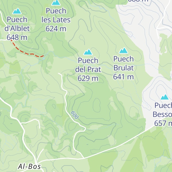 Map of Puech Roucou