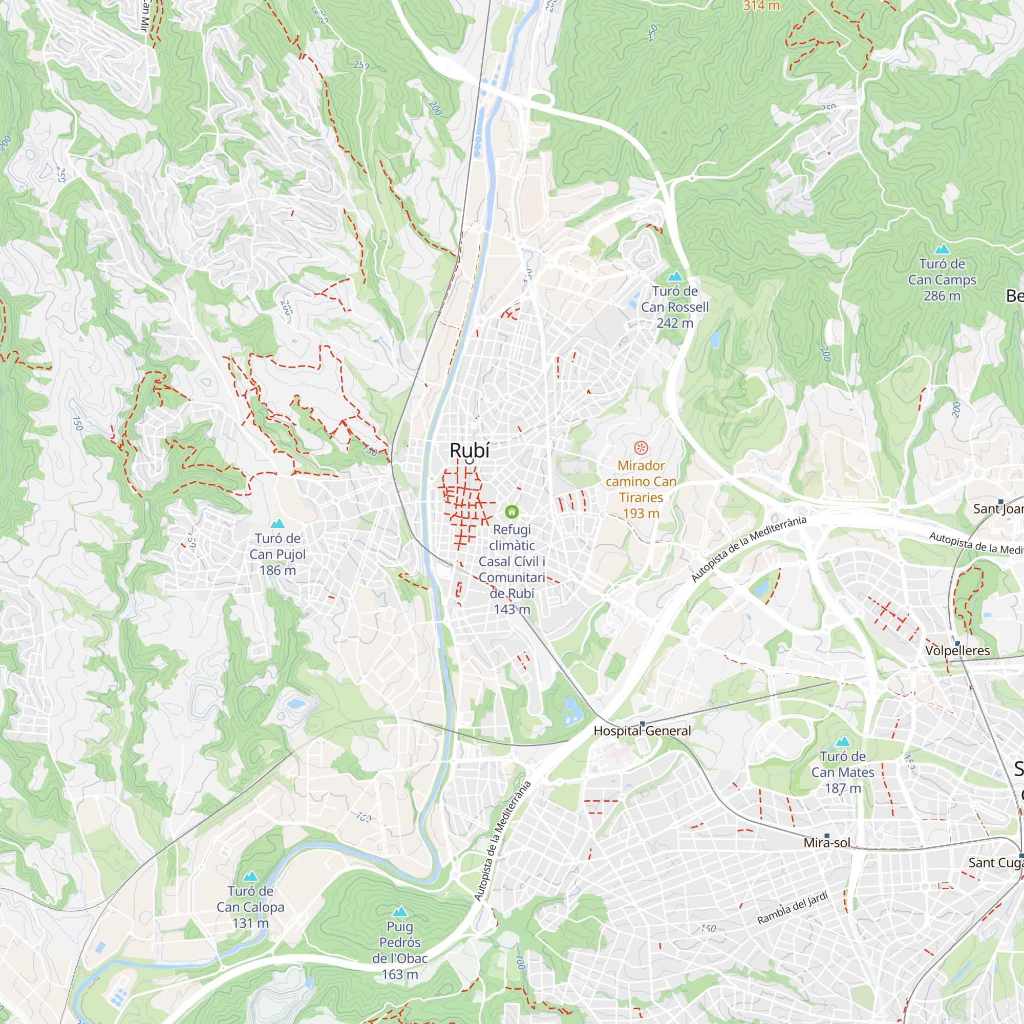 Refugi climàtic Casal Cívil i Comunitari de Rubí map