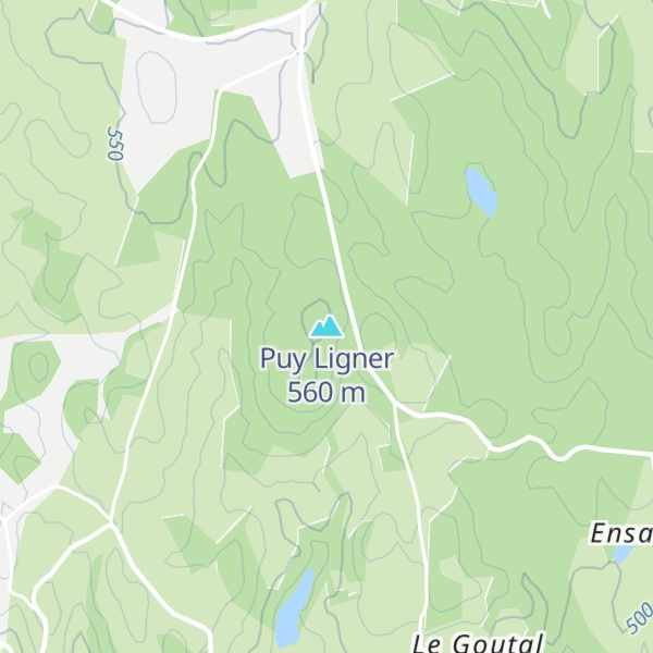 Map of Puy Ligner