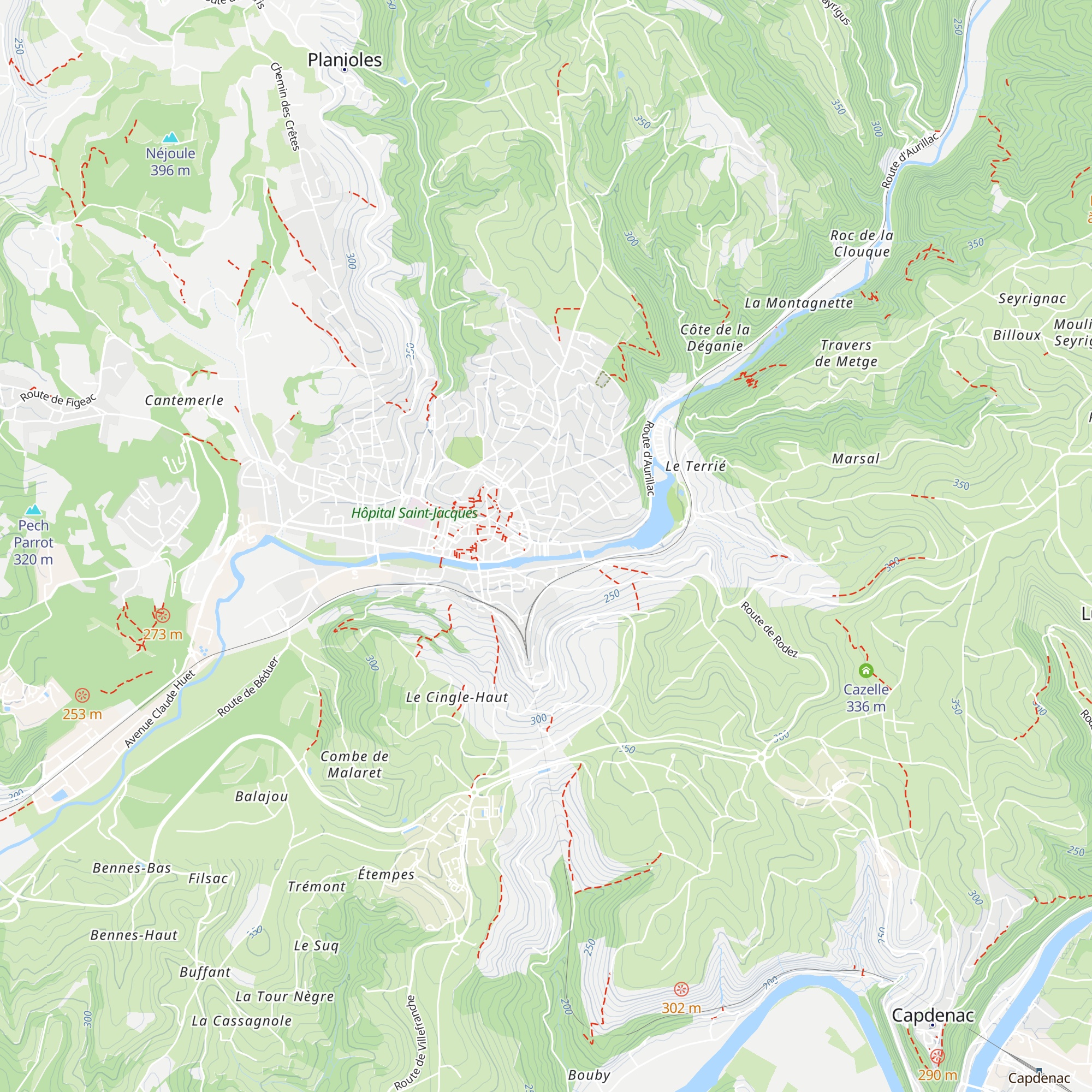 Gîte d'étape le Coquelicot map