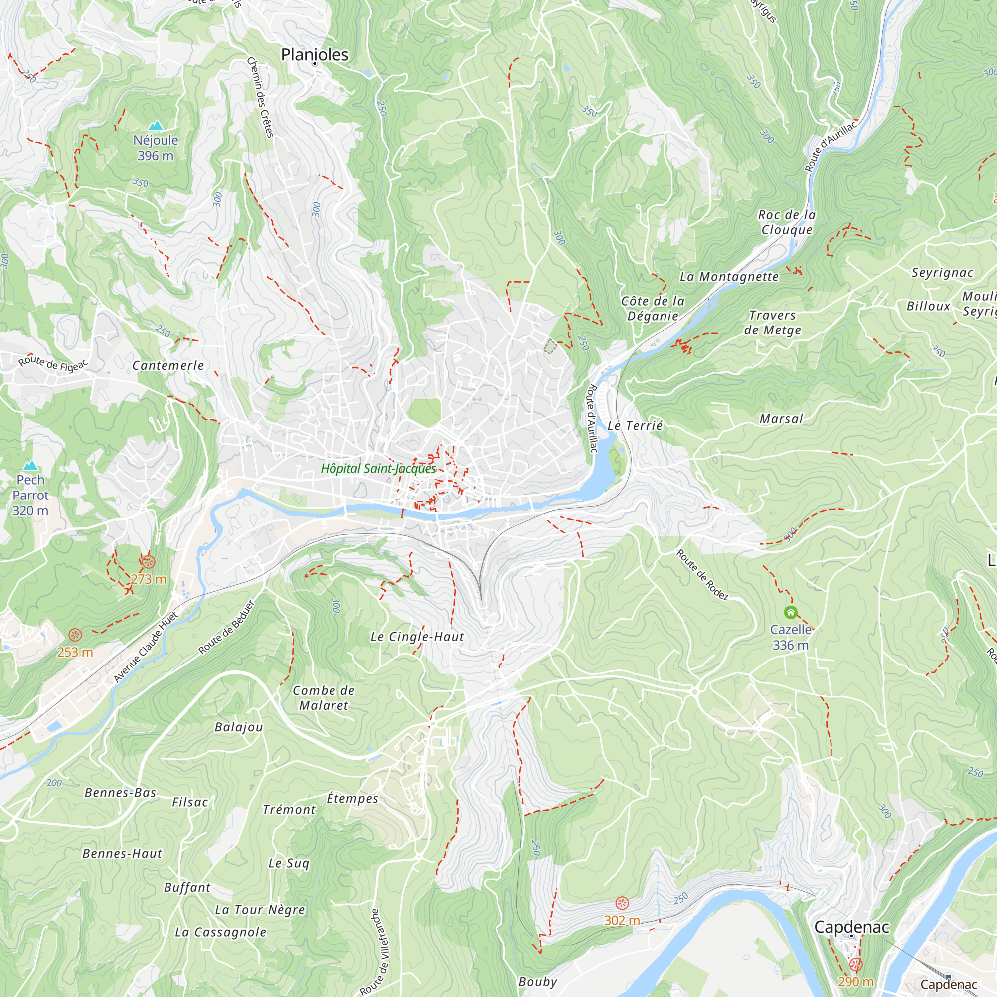 Gîte d'étape le Coquelicot map