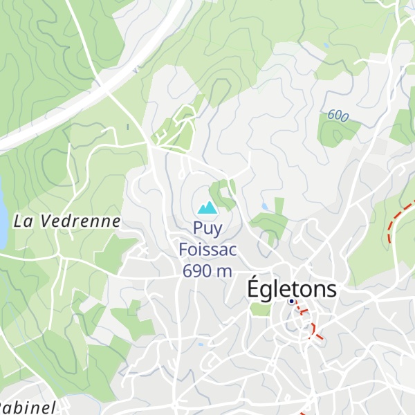 Map of Puy Foissac