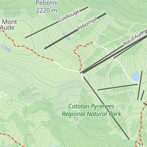 Map of Roc d'Aude