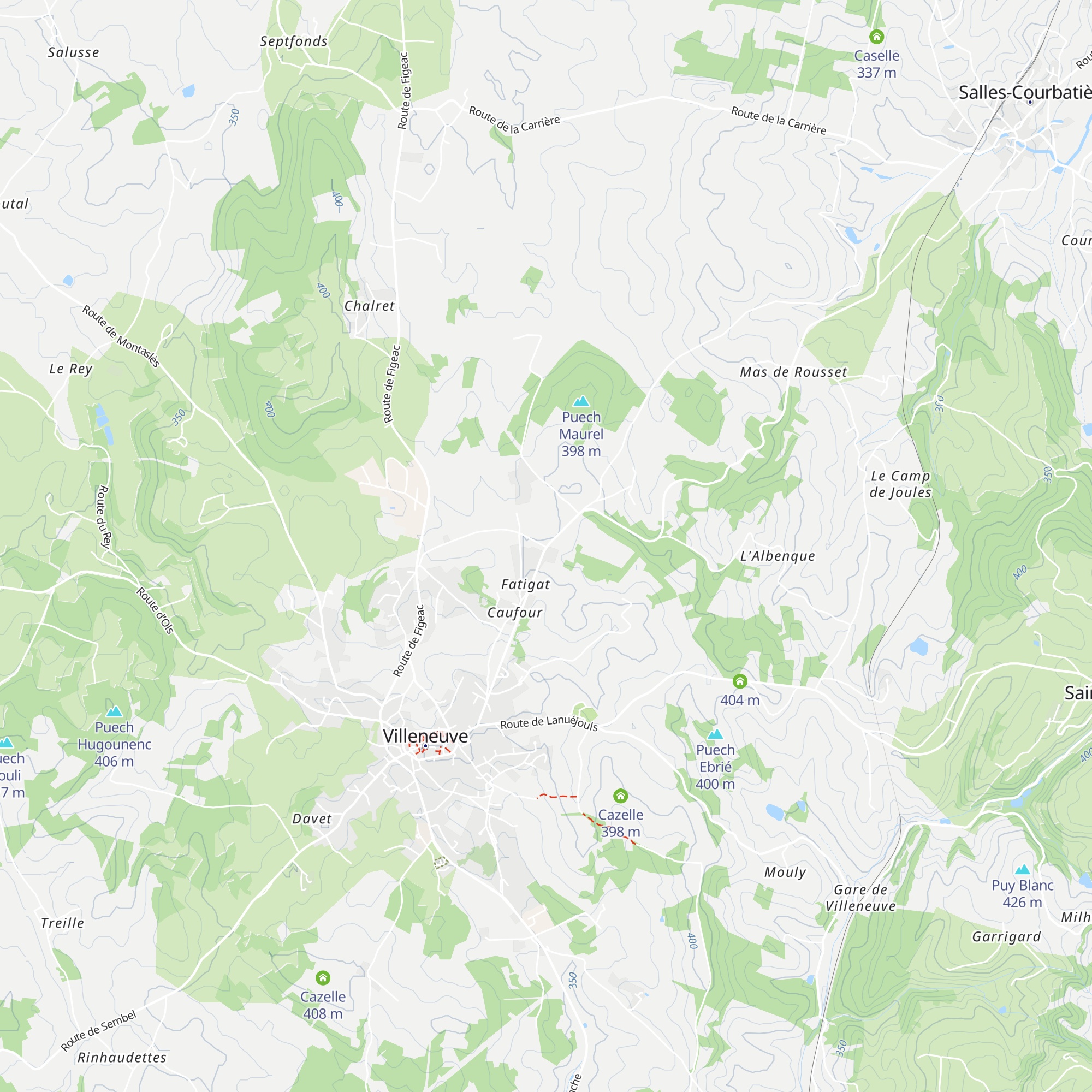 Caselle map