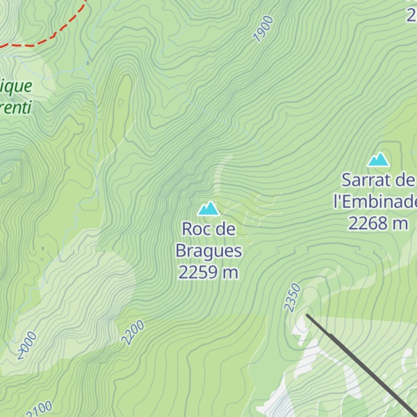 Map of Roc de Bragues