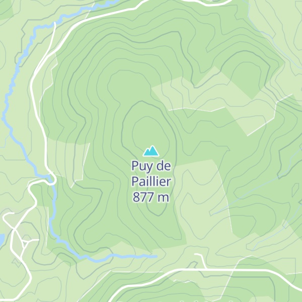 Map of Puy de Paillier