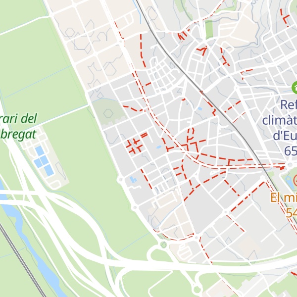Map of Refugi climàtic Jardins del Palau Falguera