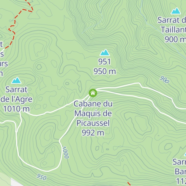 Map of Cabane du Maquis de Picaussel
