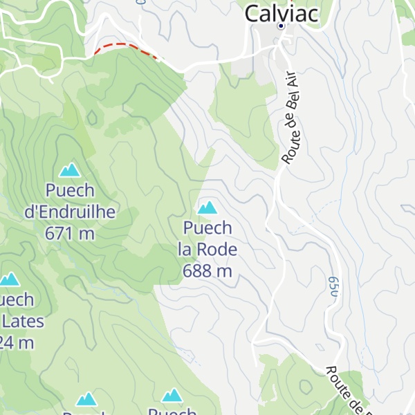 Map of Puech la Rode