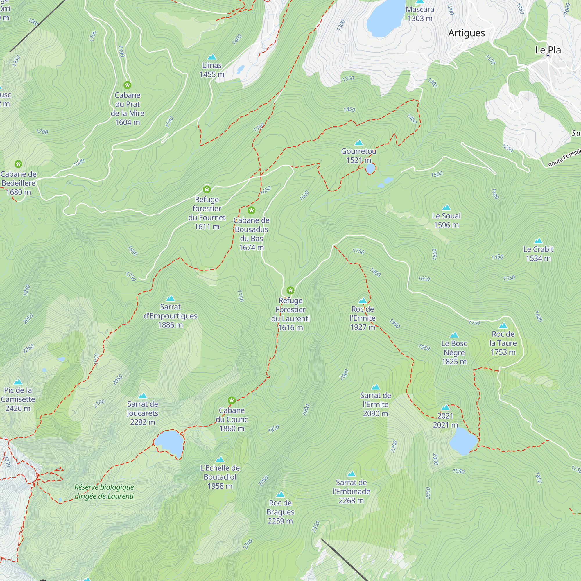 Refuge Forestier du Laurenti map