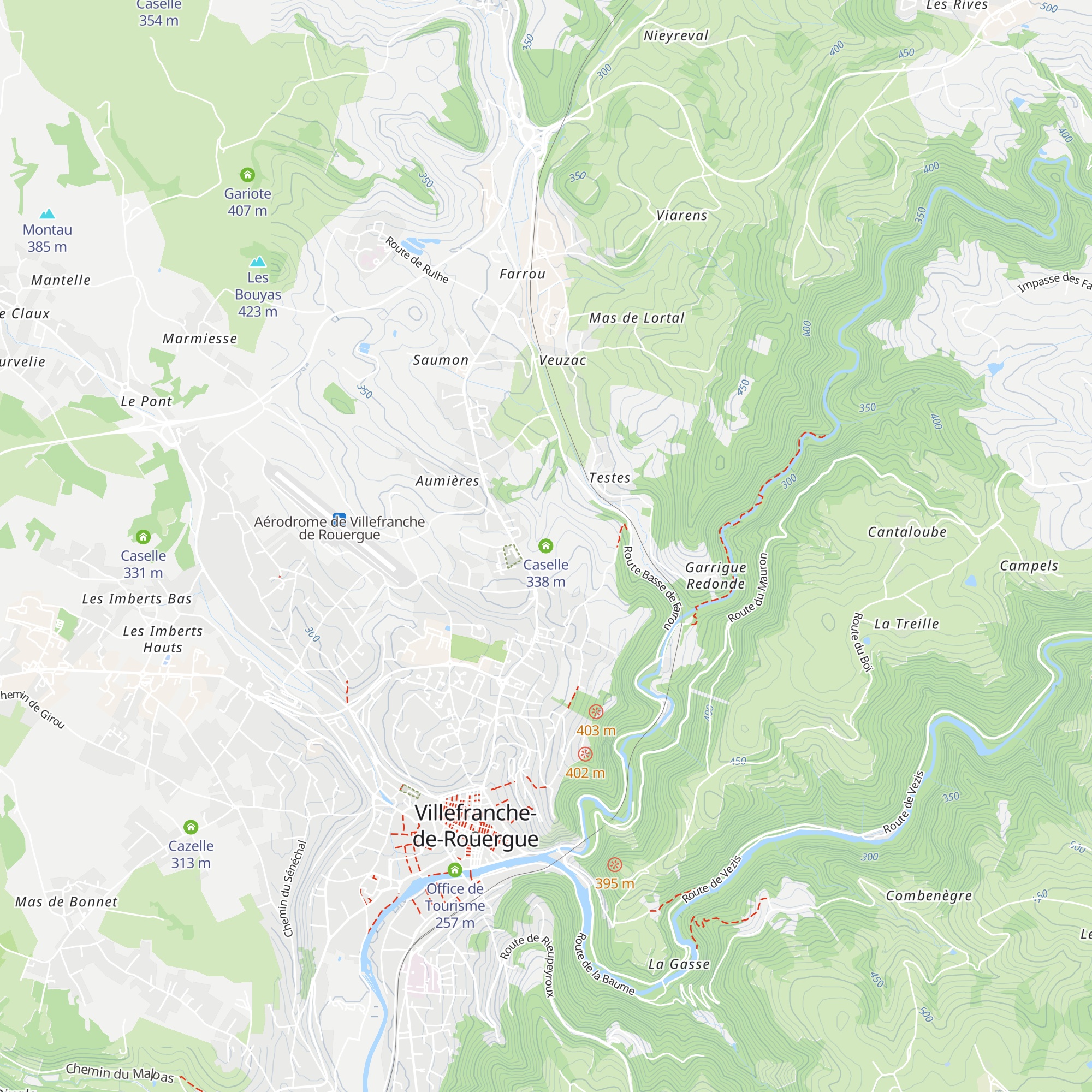 Caselle map