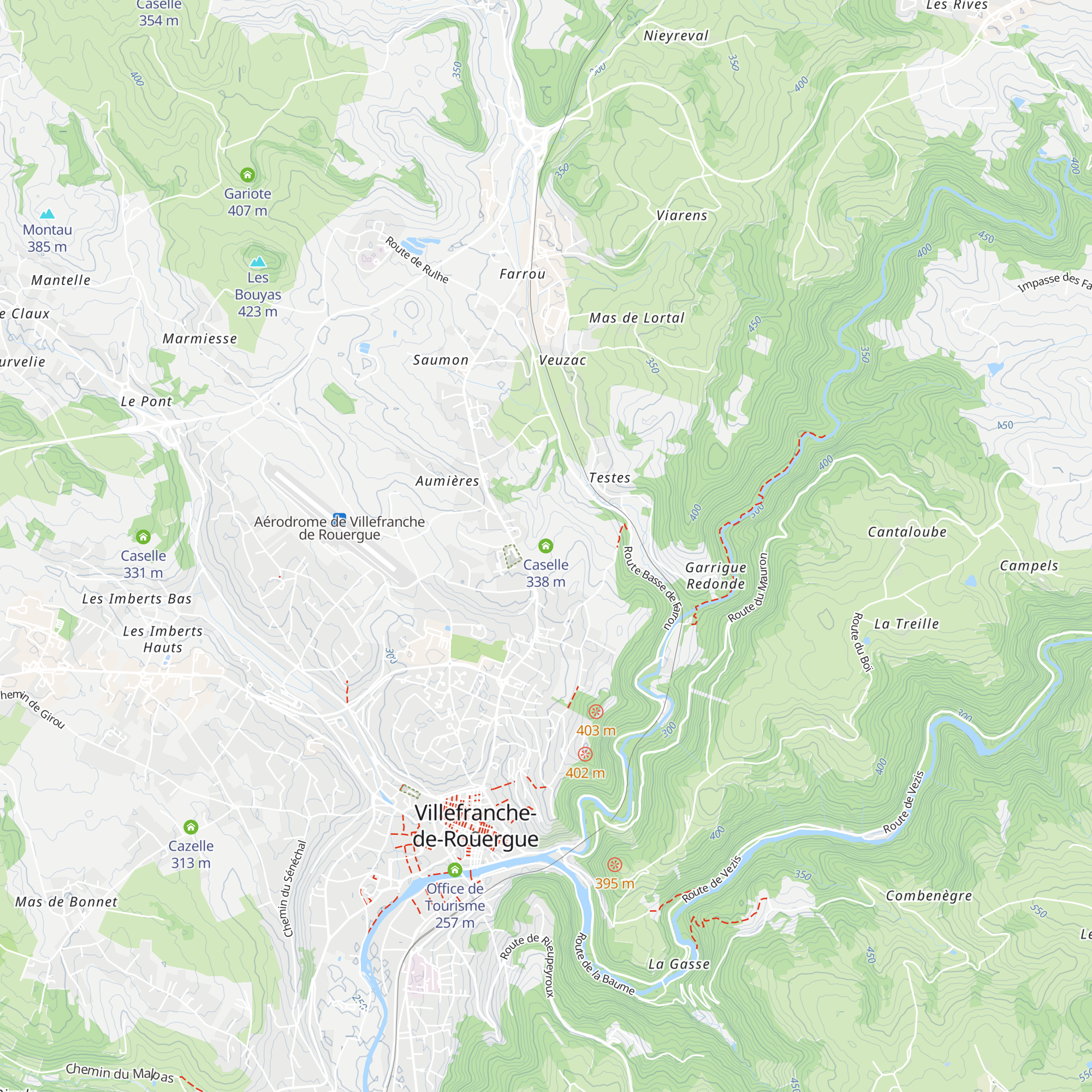 Caselle map