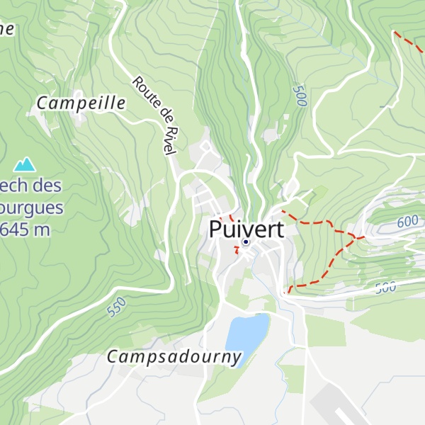 Map of Refuge Gourmand