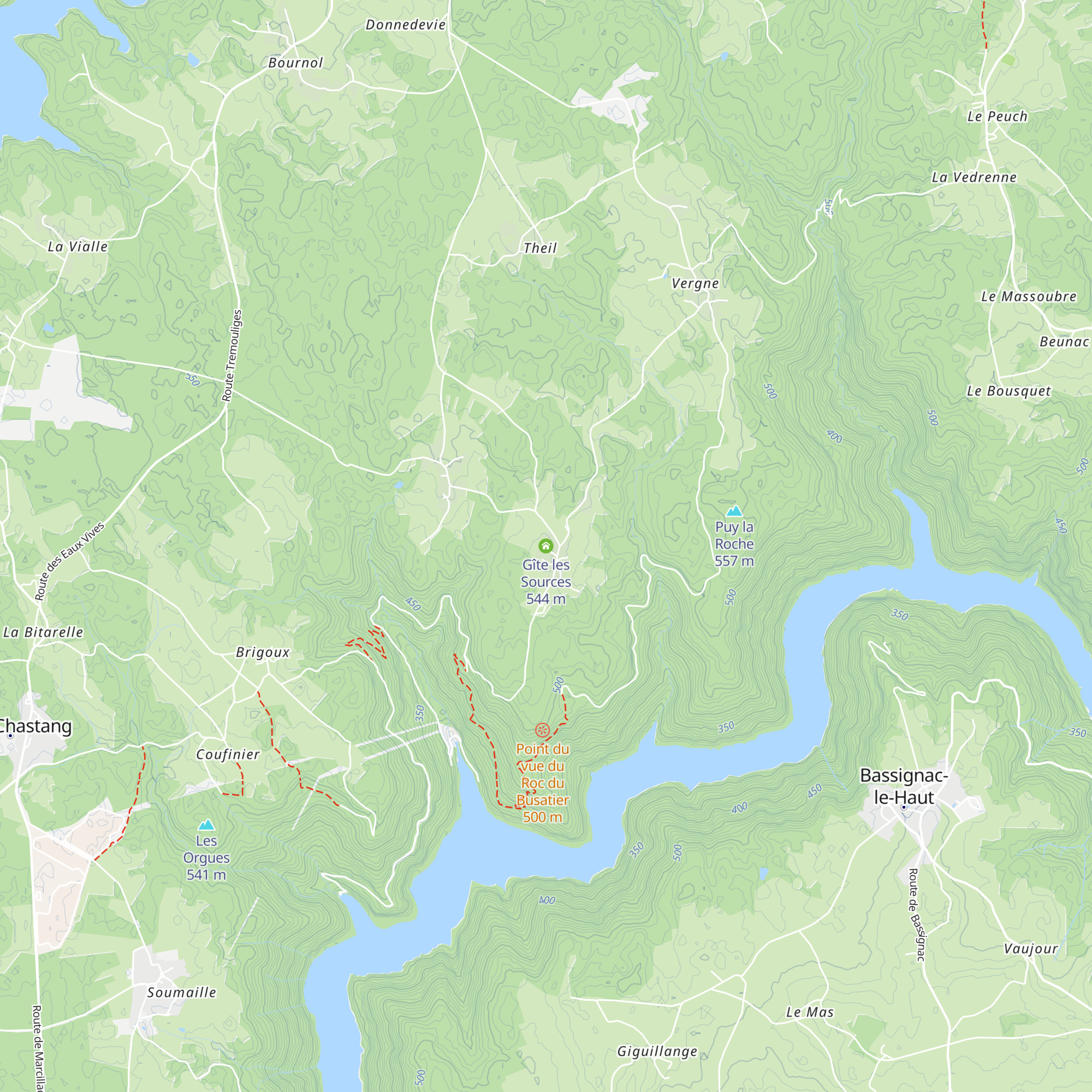 Gîte les Sources map