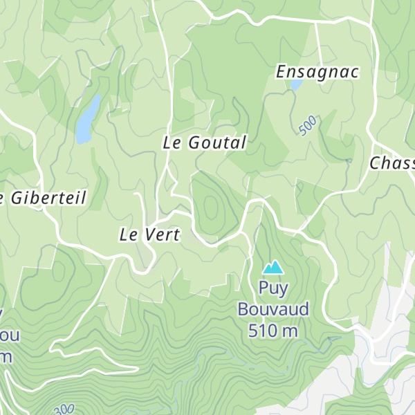 Map of Puy Bernard