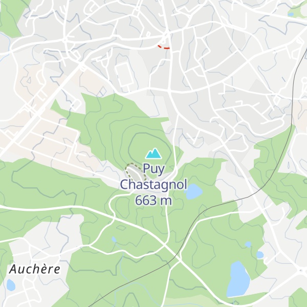 Map of Puy Chastagnol