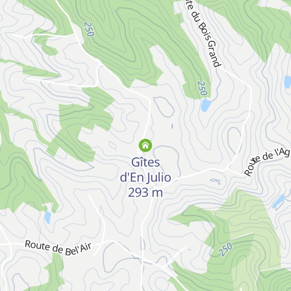Map of Gîtes d'En Julio