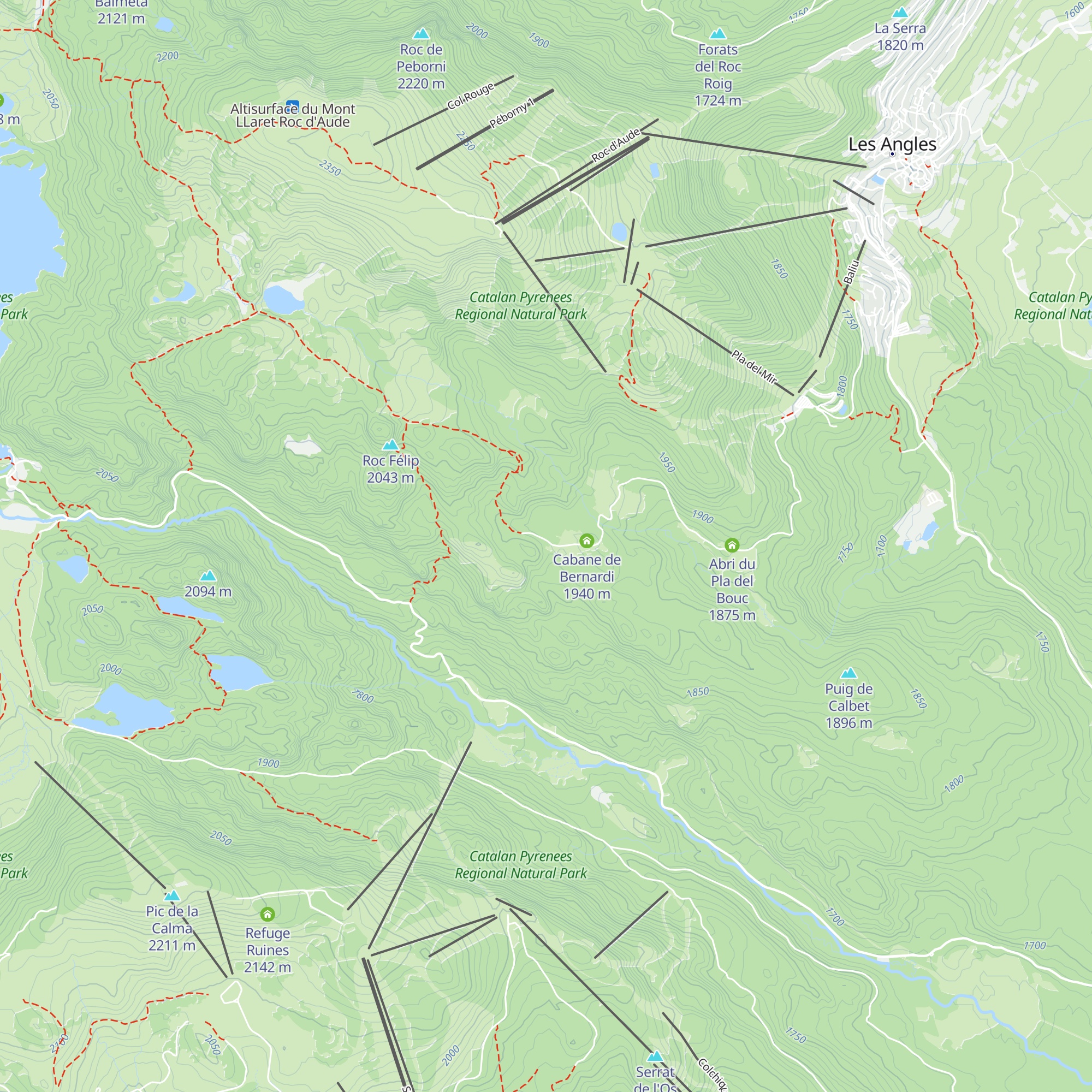 Abri de La Jasse de Bernardi map