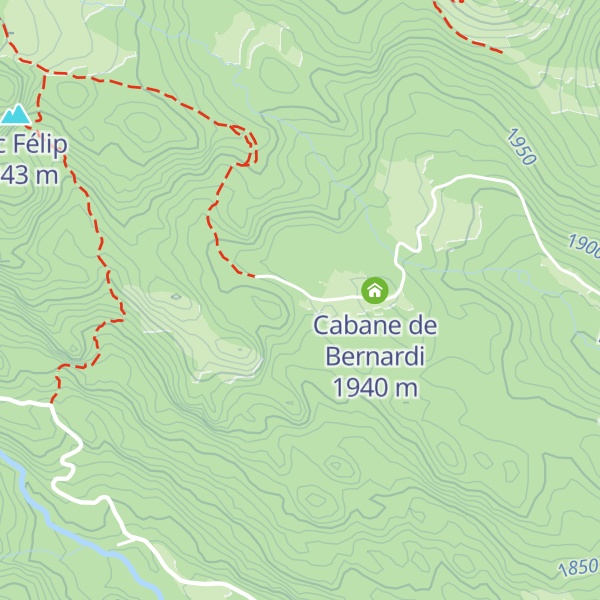 Map of Abri de La Jasse de Bernardi