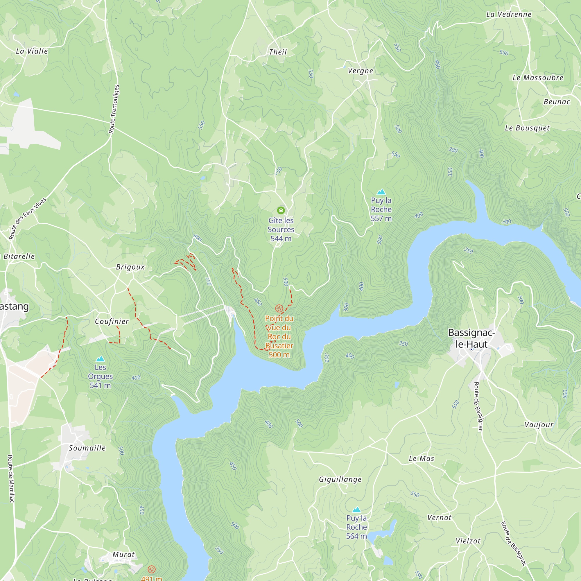 Cabane de Rio Grand map