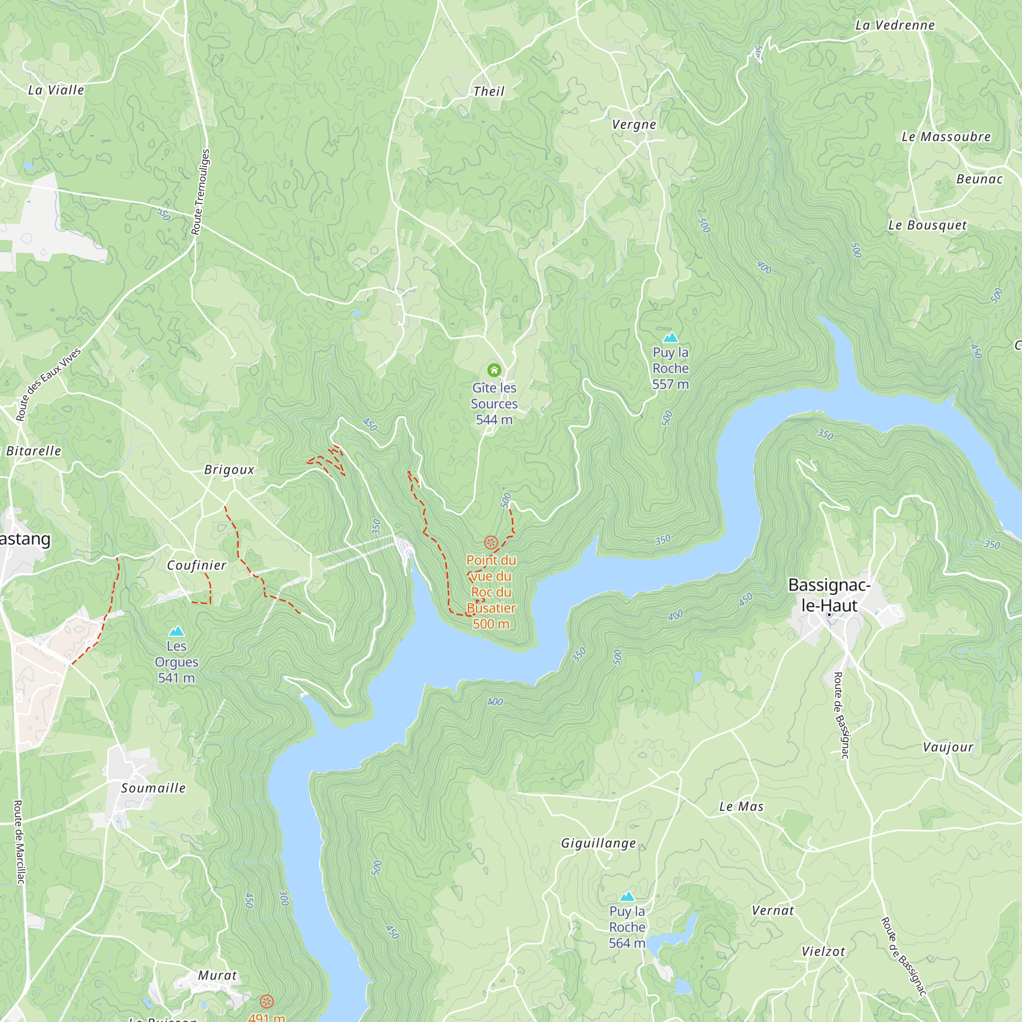 Cabane de Rio Grand map