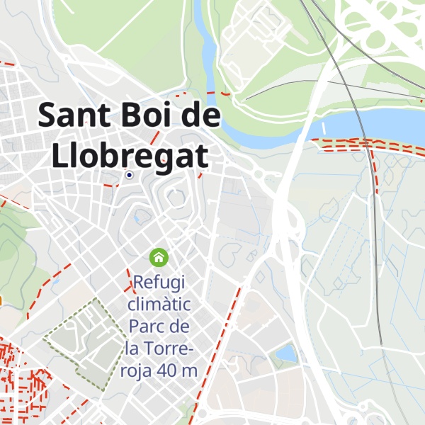 Map of Refugi climàtic Parc de Can Julià