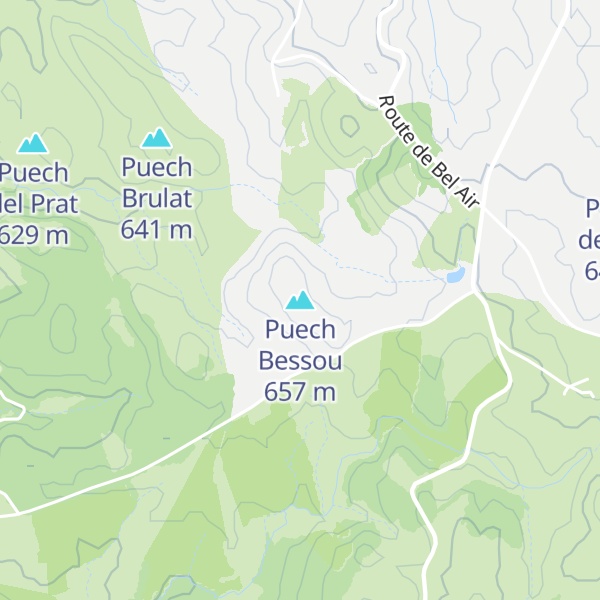 Map of Puech Bessou
