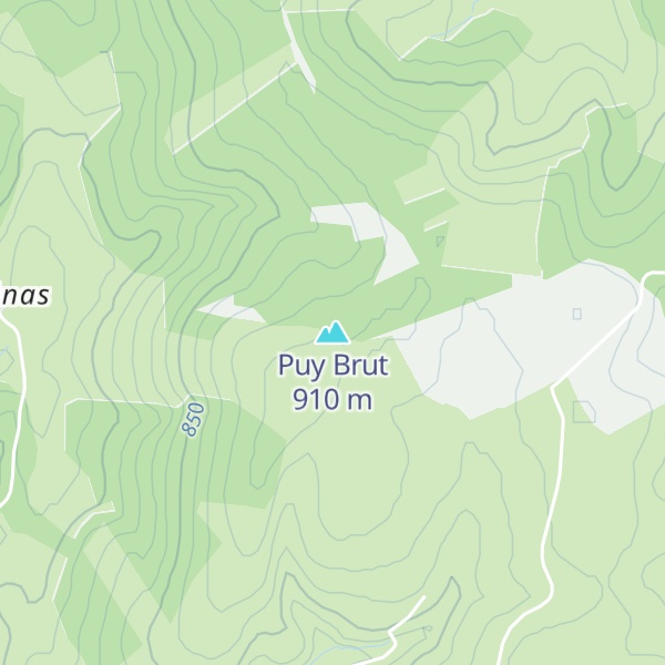 Map of Puy Brut
