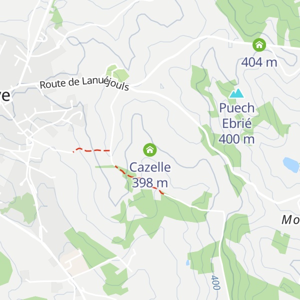 Map of Cazelle