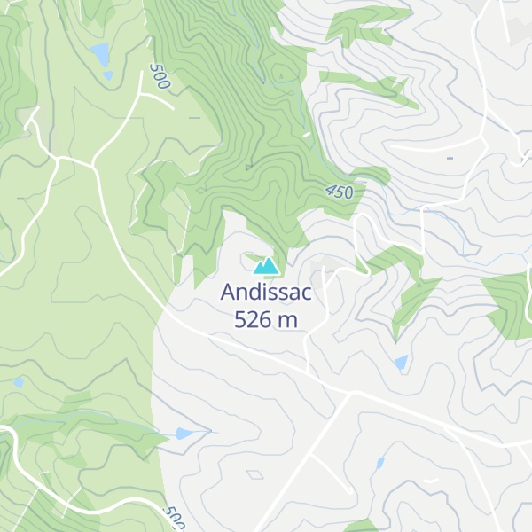 Map of Andissac