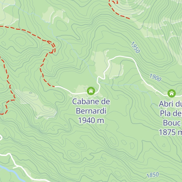 Map of Cabane de Bernardi