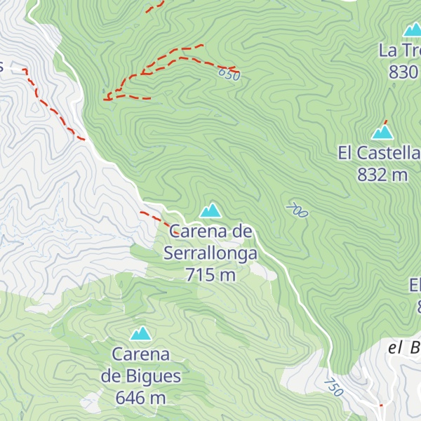 Map of Carena de Serrallonga