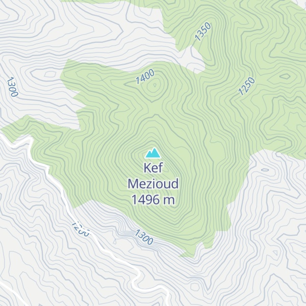 Map of Kef Mezioud