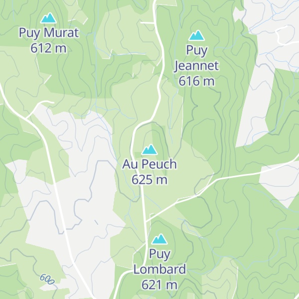 Map of Au Peuch