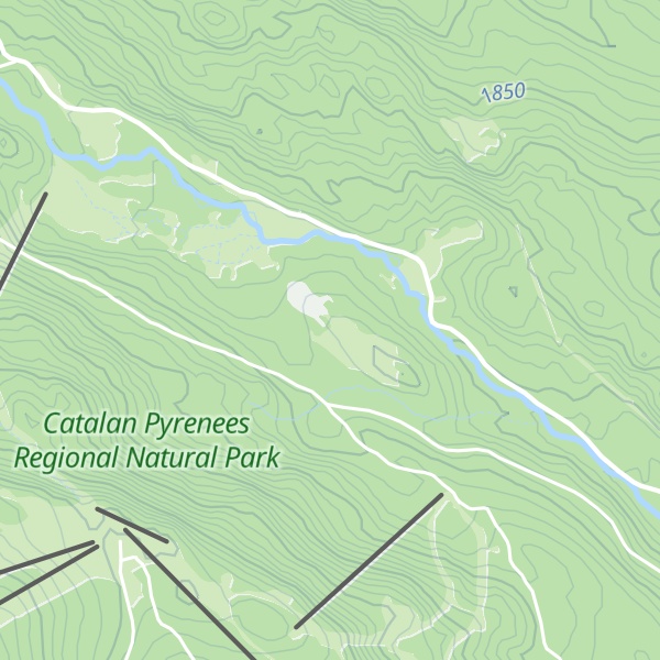 Map of Cabane de la Jaça de Los Cabres