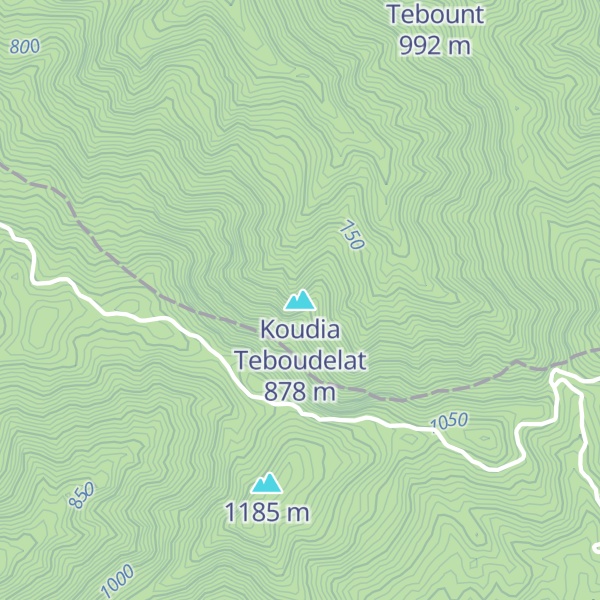 Map of Koudia Teboudelat