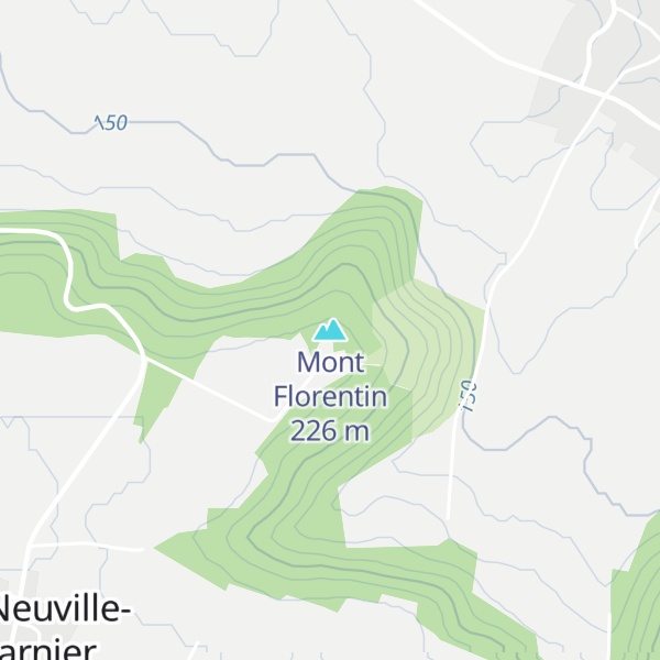 Map of Mont Florentin