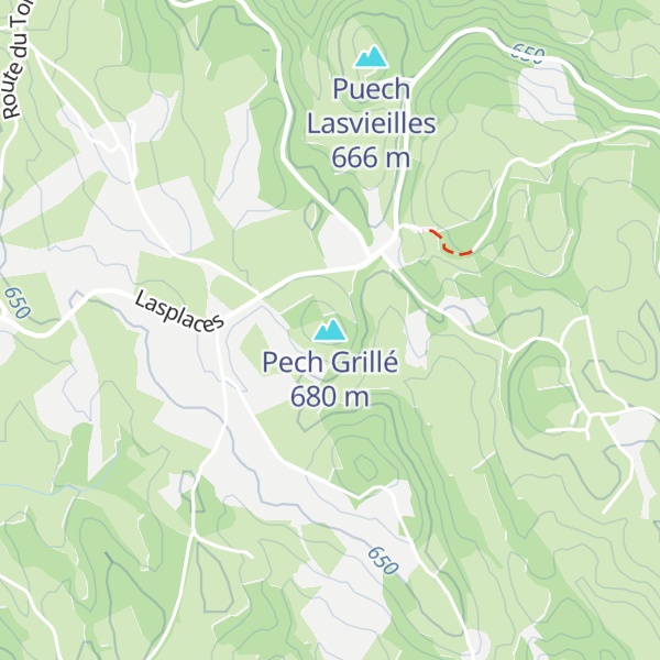 Map of Pech Grillé
