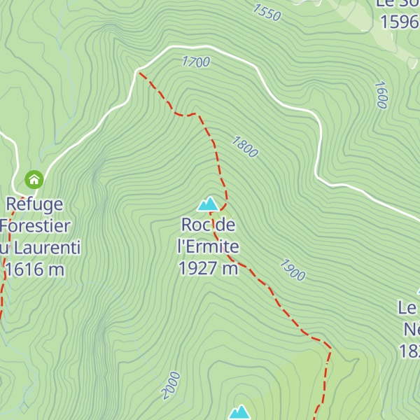 Map of Cabane de l'Ermite