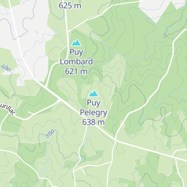 Map of Puy Pelegry
